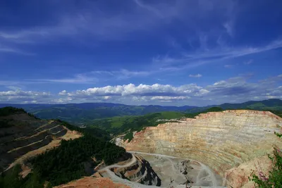 mine, mining, mining site, site, old, industry, rock, stone, ore, mineral, sky, landscape, pit, environmental, pollution, open-pit, deserted, blue desert, blue pollution, nature, blue stone, blue industry